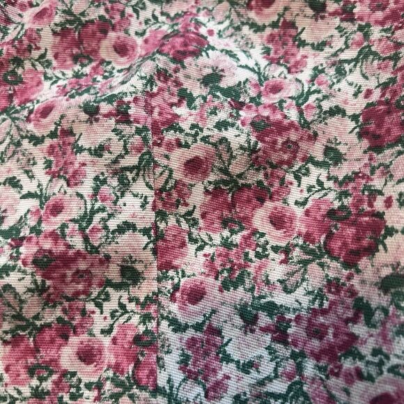 Talbots Blazer Size 16 Floral Pink 3/4 Sleeve Lined Button Front Collar - Picture 12 of 12